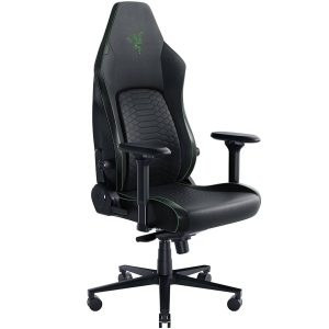 Razer Iskur V2 - Silla para videojuegos: soporte lumbar adaptable, curva lumbar ajustable, cojines de espuma de alta densidad, inclinación reactiva del asiento y reclinación de 152 grados,