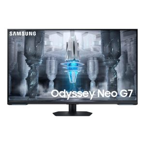 SAMSUNG 43" Odyssey Neo G7 Series 4K UHD Smart Gaming Monitor, 144Hz, 1ms, VESA Display HDR600, Quantum Matrix Technology, AMD FreeSync Premium Pro, LS43CG702NNXZA, Black