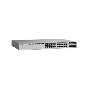 Cisco Catalyst 9000: ancho de banda de conmutación de 128 Gbps, rendimiento de 95,23 Mpps, 24 puertos RJ45